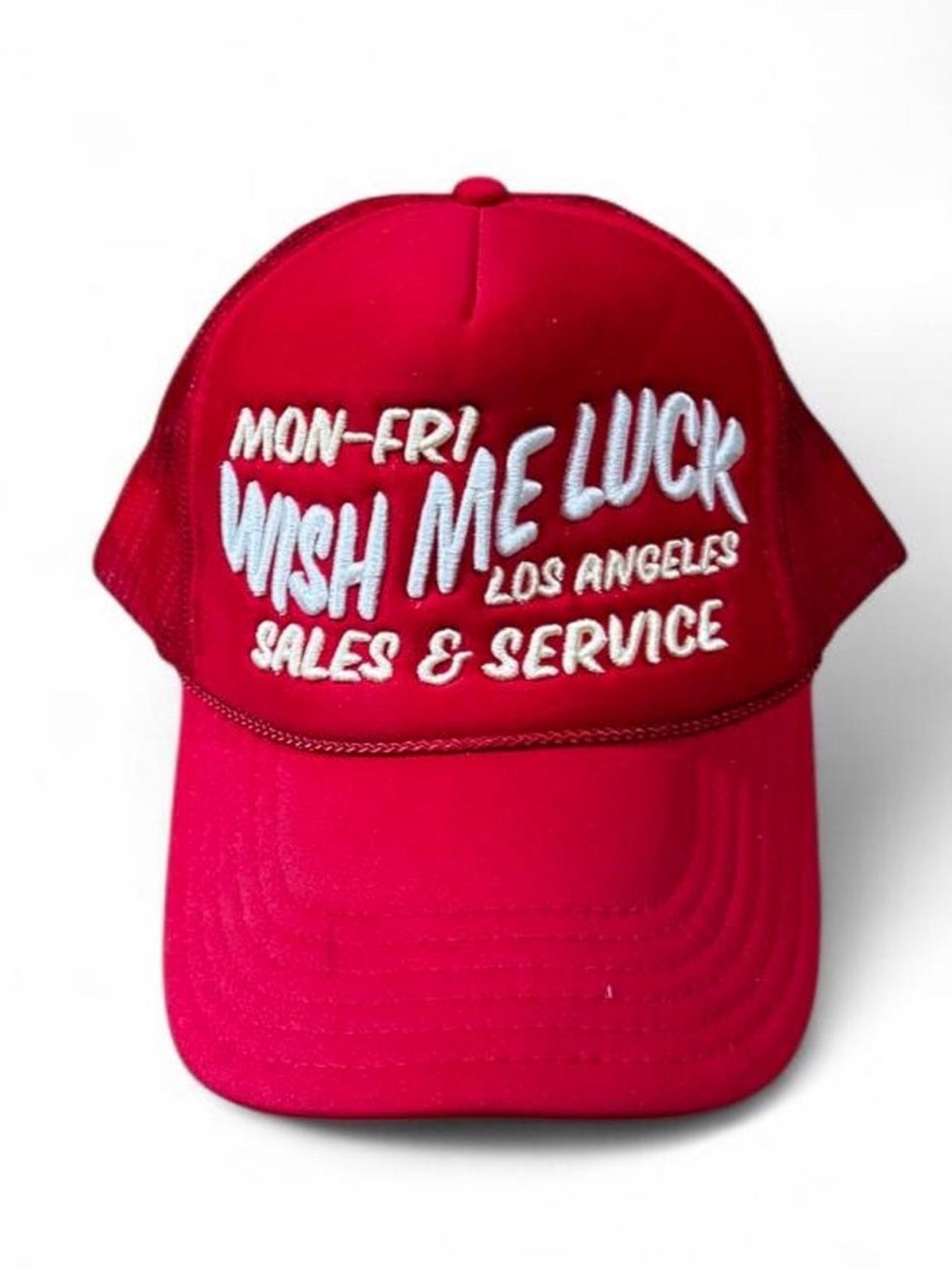 Wish Me Luck Los Angeles Sales & Service Trucker Hat